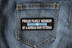 Proud Family Member of a Korean War Veteran Patch - 4x1.5 inch