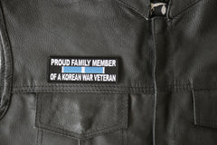 Proud Family Member of a Korean War Veteran Patch - 4x1.5 inch