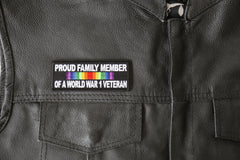 Proud Family Member of a World War 1 Veteran Patch - 4x1.5 inch