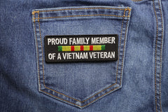 Proud Family Vietnam Vet Patch - 4x1.5 inch