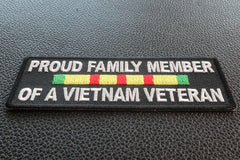 Proud Family Vietnam Vet Patch - 4x1.5 inch