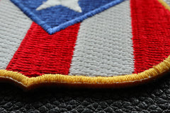 Puerto Rico Shield Flag Patch - 2.75x2.75 inch