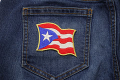 Puerto Rico Flag Patch - 3x2.5 inch