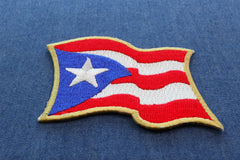 Puerto Rico Flag Patch - 3x2.5 inch