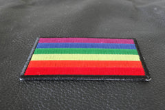 Rainbow Flag LGBTQ Iron on Novelty Patch - 3x2 inch