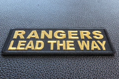 Rangers Lead The Way Patch - 4x1.5 inch