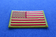 Red and Yellow US Flag Patch - 3x2 inch