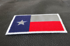 Texas Flag Iron on Patch Reflective - 3x2 inch