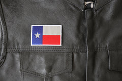 Texas Flag Iron on Patch Reflective - 3x2 inch