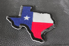 Reflective Texas Map Flag Patch - 3x3 inch