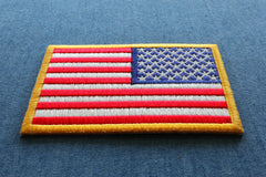 Reversed American Flag Patch - 3x2 inch