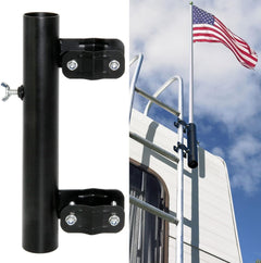 RV Ladder Mounted Flag Pole Holder