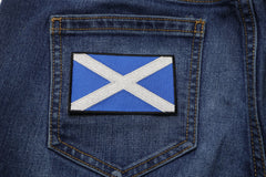 Scotland Flag Patch - 3.5x2.1 inch