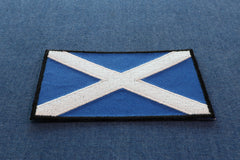 Scotland Flag Patch - 3.5x2.1 inch