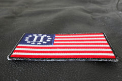 Second American Revolution Flag Patch  - 3.5x2.2 inch