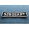 Sergeant Patch - 3.5x1 inch