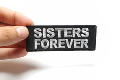 Sisters Forever Iron on Morale Patch - 4x1.5 inch