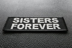 Sisters Forever Iron on Morale Patch - 4x1.5 inch