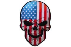 American Flag Skull Patch - 7.6x11 inch