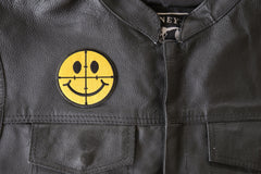 Sniper Scope Smiley Face Funny Iron on Patch - 3x3 inch