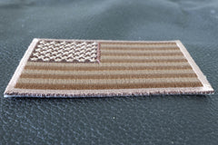 Subdued Brown US Flag Patch - 3x2 inch