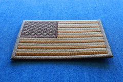 Subdued Brown US Flag Patch - 3x2 inch