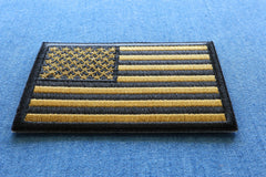 Subdued Green US Flag Patch - 3x2 inch