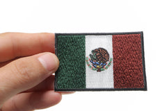 Subdued Mexico Flag Patch - 3x2 inch