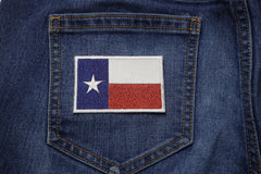 Texas Flag Patch in subdued colors - 3x2 inch