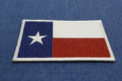 Texas Flag Patch in subdued colors - 3x2 inch