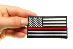 Subdued US Flag With Red Stripe Patch - 3.5x2 inch