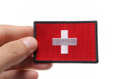 Swiss Flag Patch - 3x2 inch