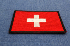 Swiss Flag Patch - 3x2 inch