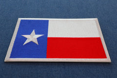 Texas Flag Iron on Patch Medium - 5x3.5 inch