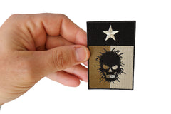 Texas Flag Oil Spill Skull Patch - 2x3 inch