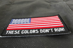 These Colors Don't Run US Flag Patch - 4x2.75 inch