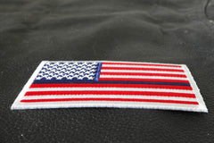 Blue Stripe US Flag Patch for Police - 3.5x2 inch