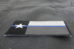 Thin Blue Line Texas State Flag Patch For Law Enforcement - 3.5x2 inch