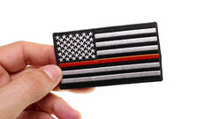 Thin Orange Line American Flag For Search & Rescue - 3.5x2 inch