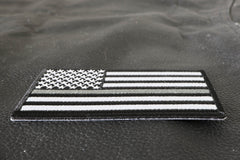 Thin Silver Line American Flag For Corrections - 3.5x2 inch