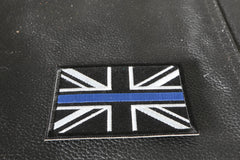 UK Flag Patch with Blue Line for Police - 3x2 inch