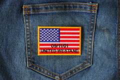 United We Stand 91101 Flag Patch - 3x2 inch