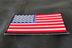 US Flag Patch 4 Inch Black Border - 4x2.5 inch