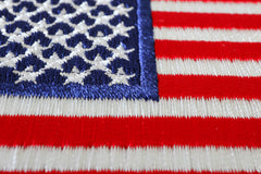 US Flag Patch 4 Inch Yellow Border - 4x2.5 inch