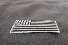 US Flag Patch Black and Gray 2.5 Inch - 2.5x1.4 inch