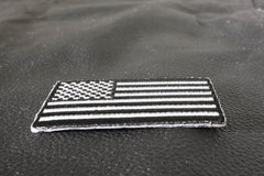 US Flag Patch Black and White 2.5 Inch - 2.5x1.4 inch