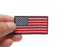 US Flag Patch Black Border 2.5 Inch - 2.5x1.4 inch