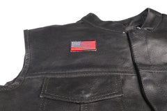 US Flag Patch Black Border 2 Inch - 2x1.1 inch