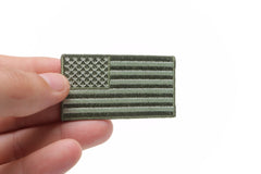 US Flag Patch Earth Green 2.5 Inch - 2.5x1.4 inch