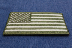 US Flag Patch Earth Green 2.5 Inch - 2.5x1.4 inch